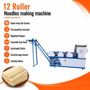 12 Roller Commercial Noodles Making Machine